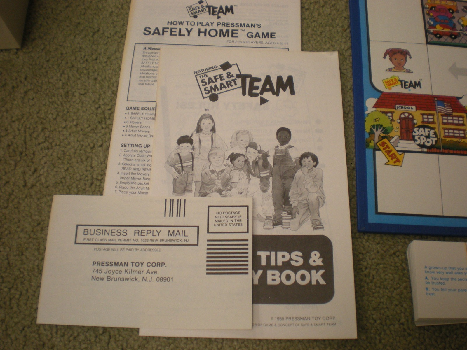 Safely Home Vintage 1975 Pressman Board Game of Personal Safety Canada