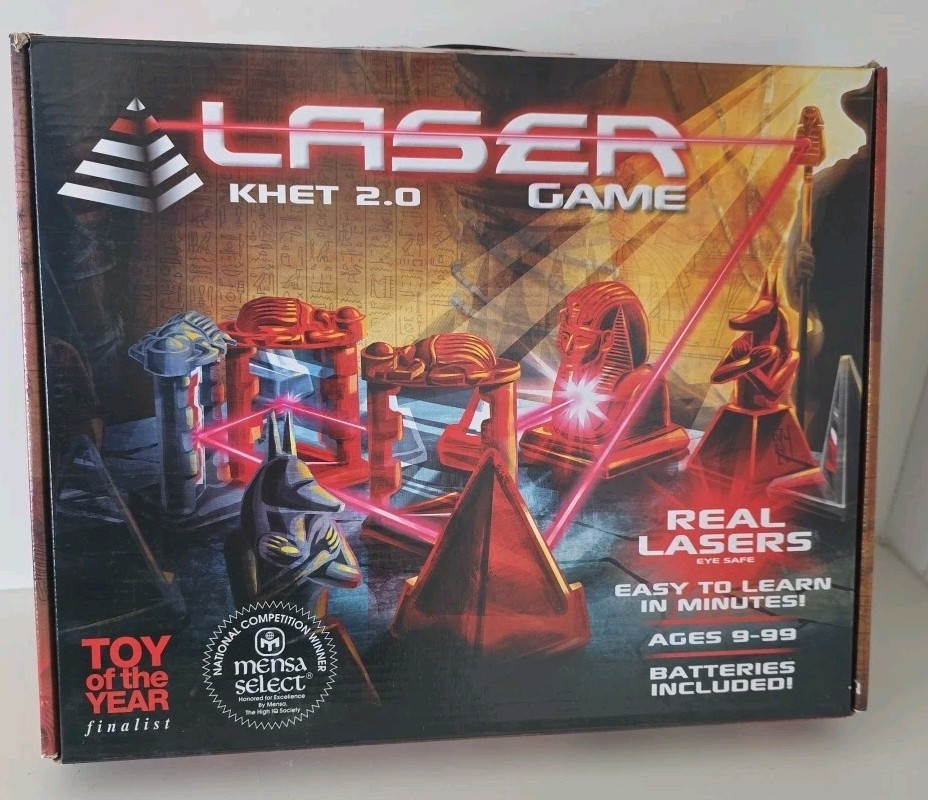 Laser Khet 2.0 Strategy Board Game Mensa Select COMPLETE TESTED