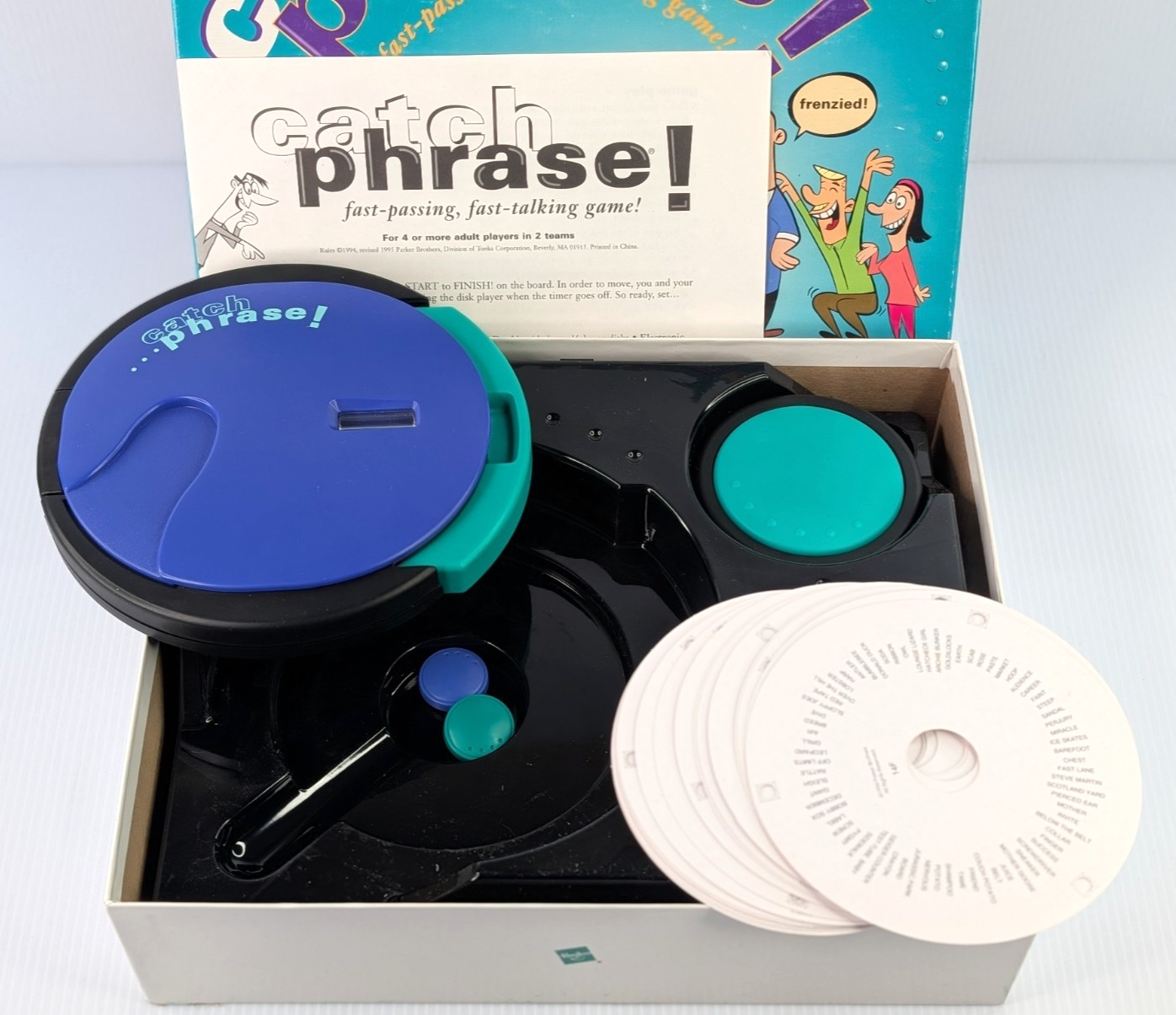 Catch Phrase Board Game 100% Complete 1994 Vintage Timer Tested & Works