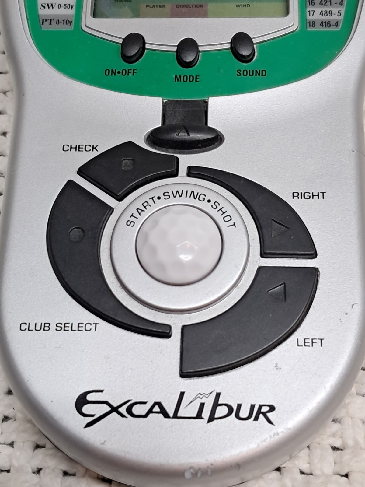 EXCALIBUR PRO GOLF TOUR ELECTRONIC HANDHELD GAME NEW batteries
