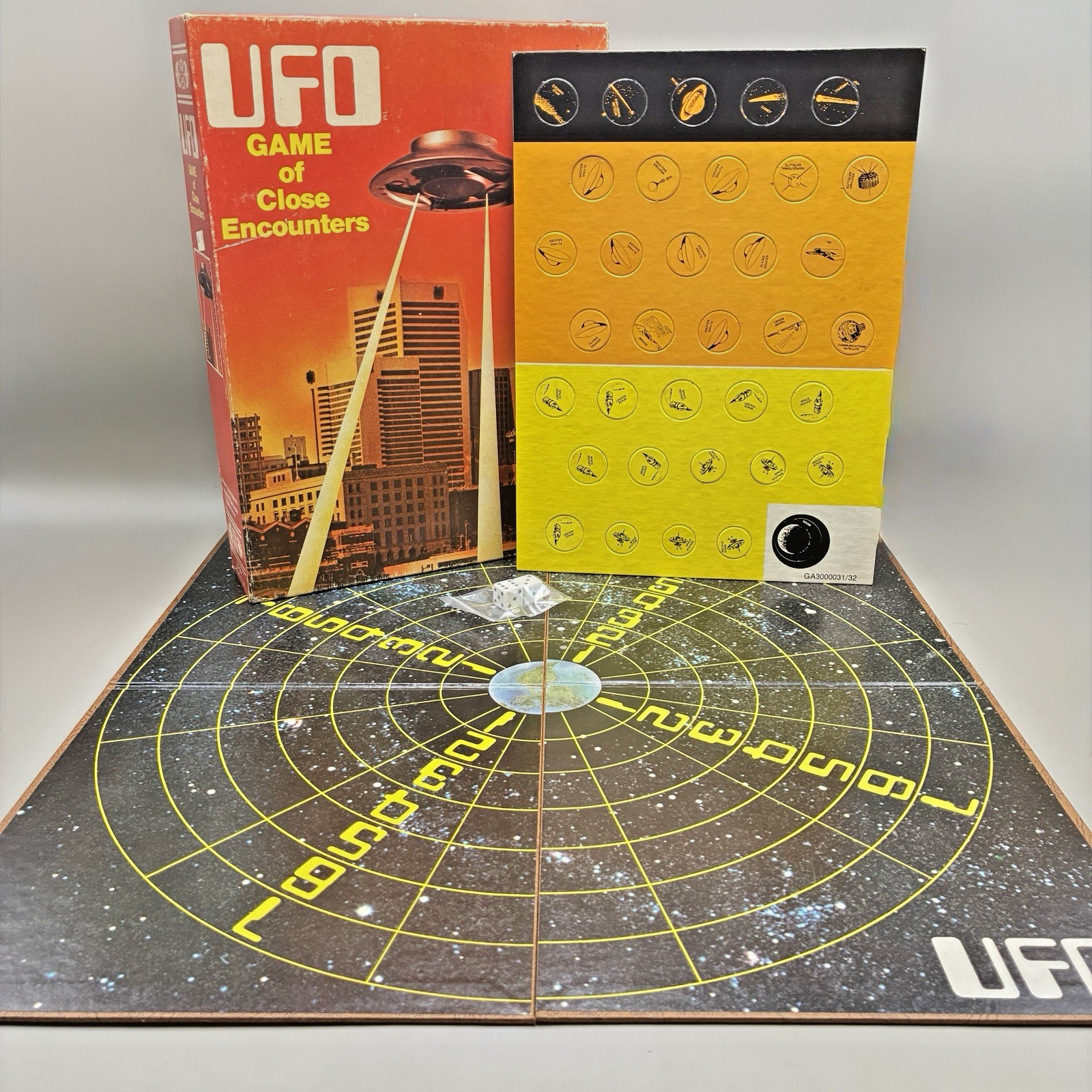 UFO Game of Close Encounters Board Game – 1978 Avalon Hill – Complete, Unpunched