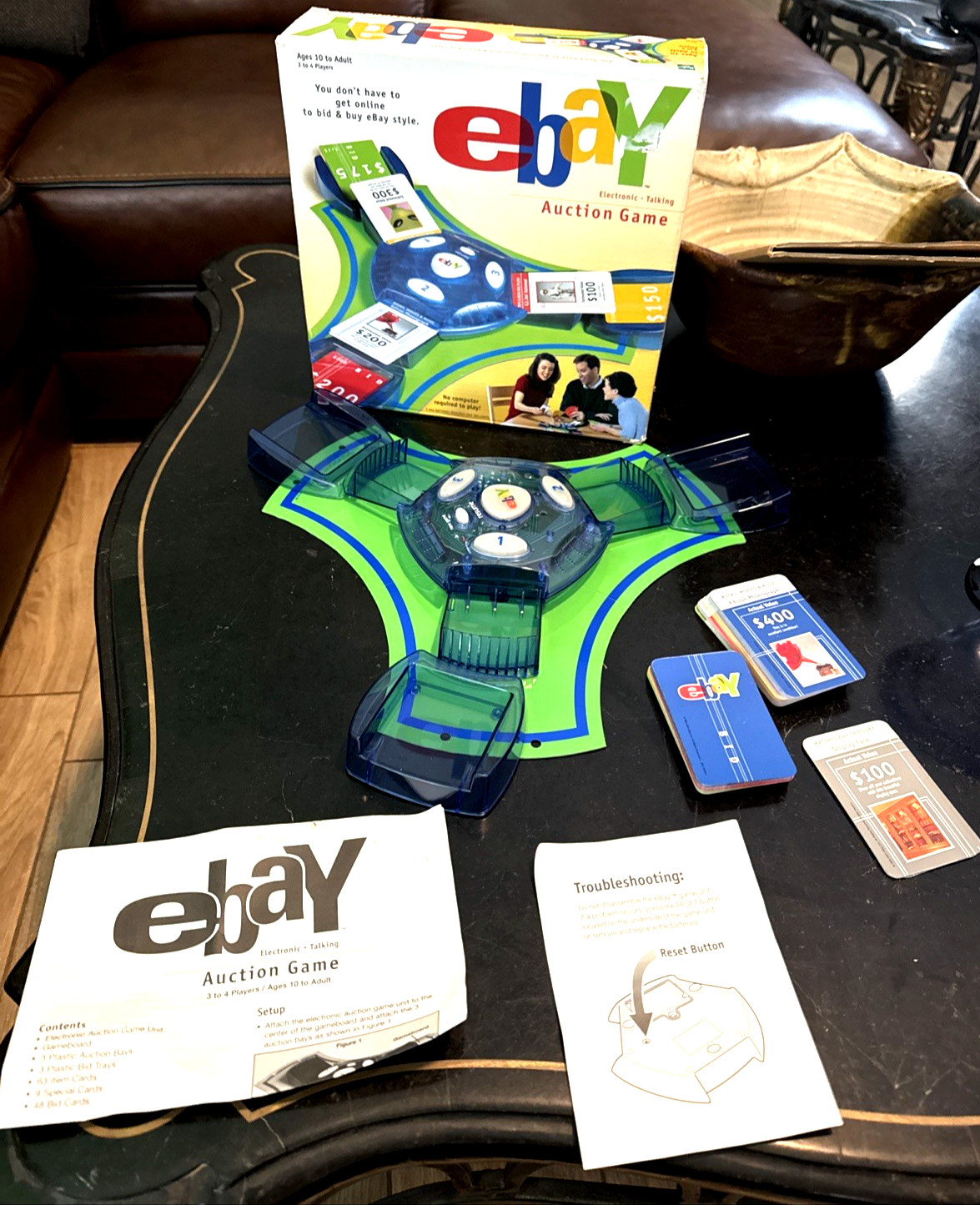2001 Hasbro Ebay Electronic talking Auction Board Game COMPLETE mc