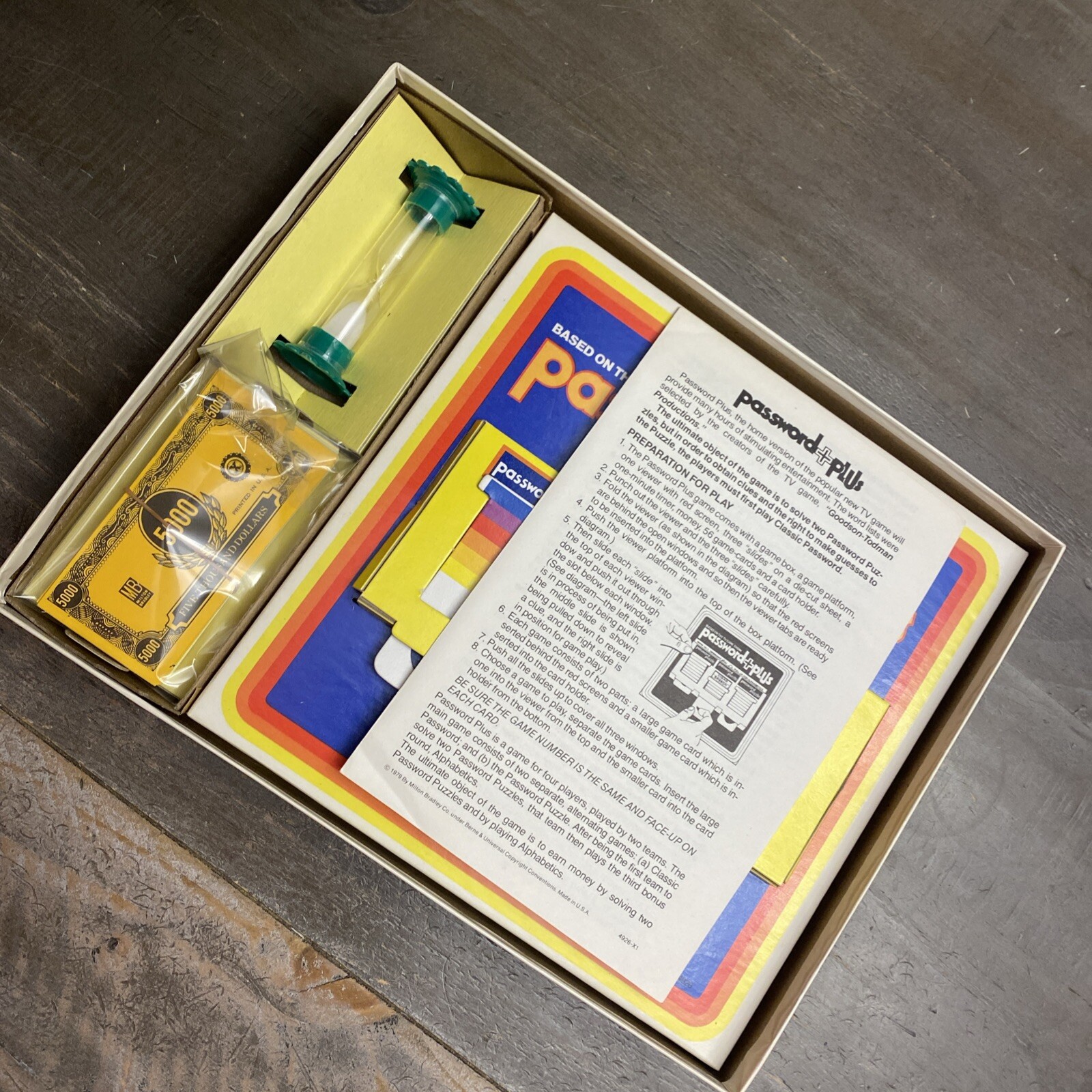 1978 Milton Bradley Password Plus Board Game First Edition Complete