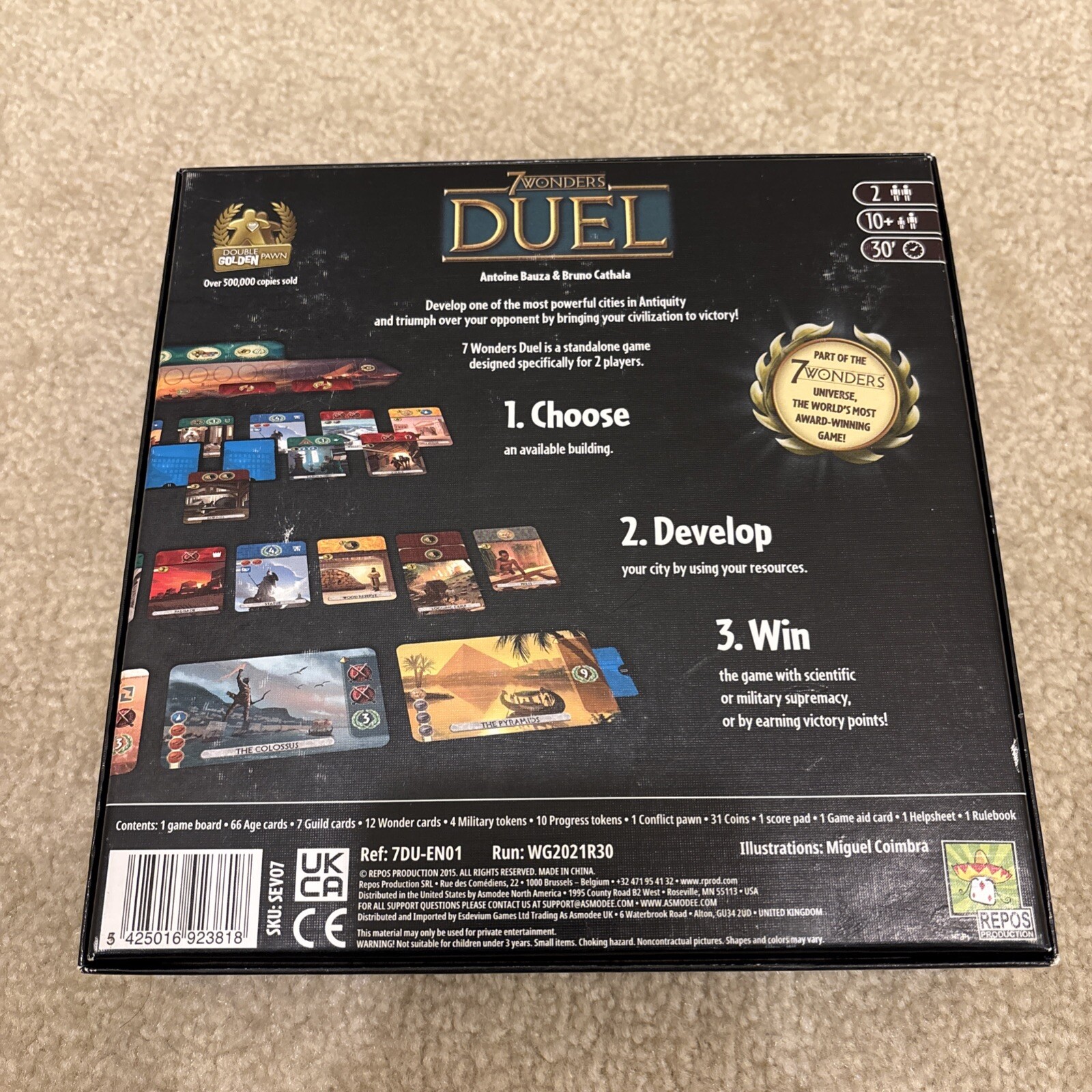 7 Wonders Duel Board Game Complete Repos Production 2015