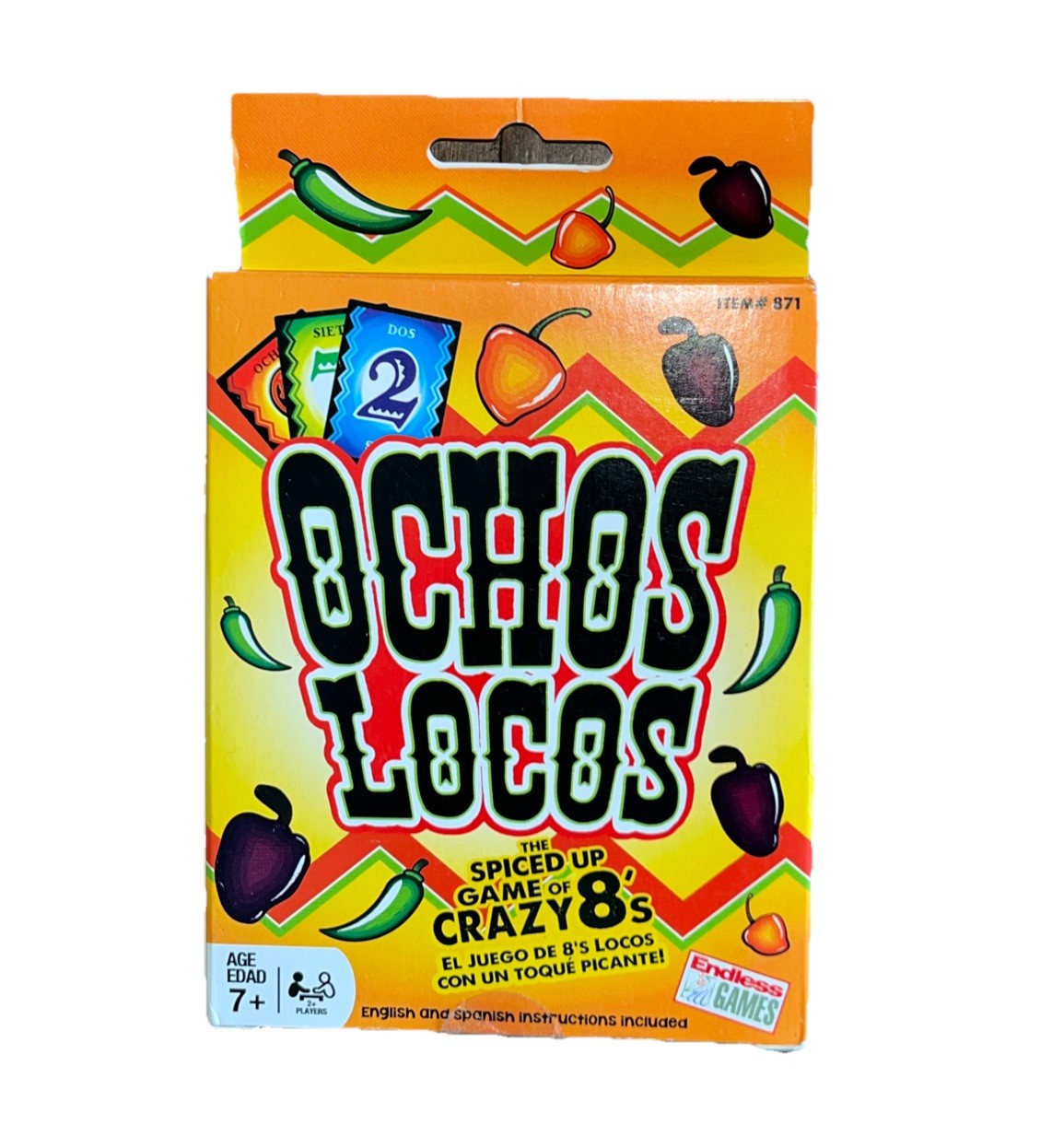 OCHOS LOCOS Endless GamesCard Game Spiced Up Crazy 8’s English/Spanish Age 7+ A5