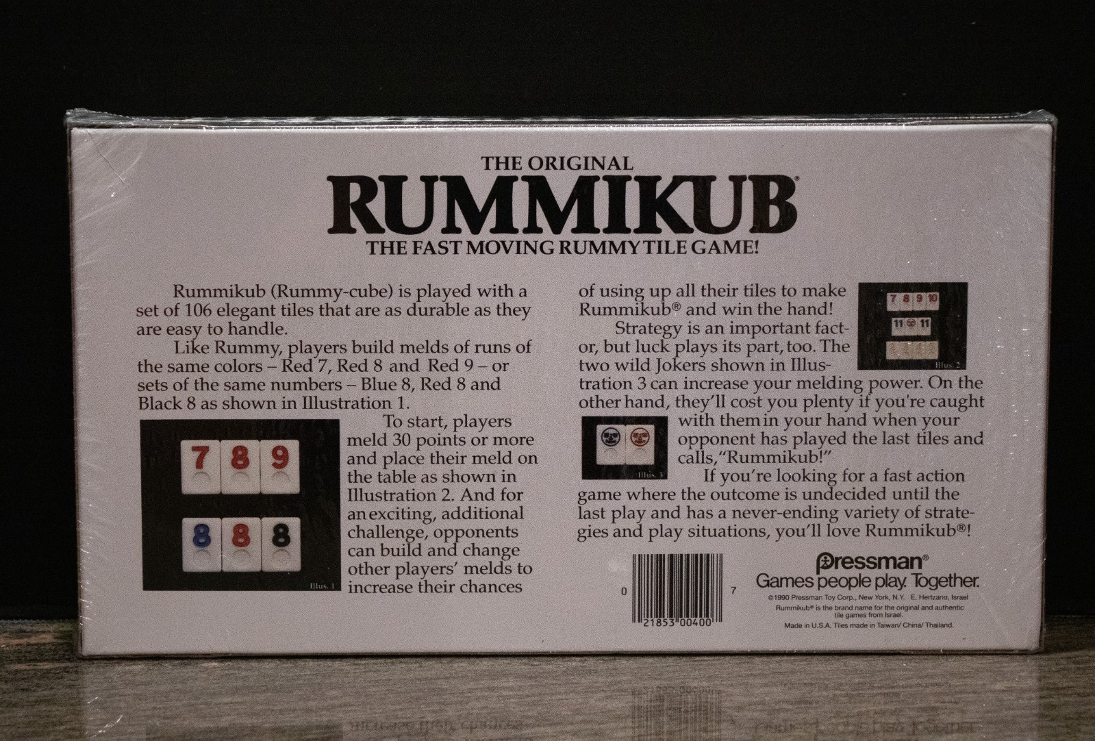 VTG NIB The Original RUMMIKUB Game Pressman 1990 Edition FACTORY SEALED