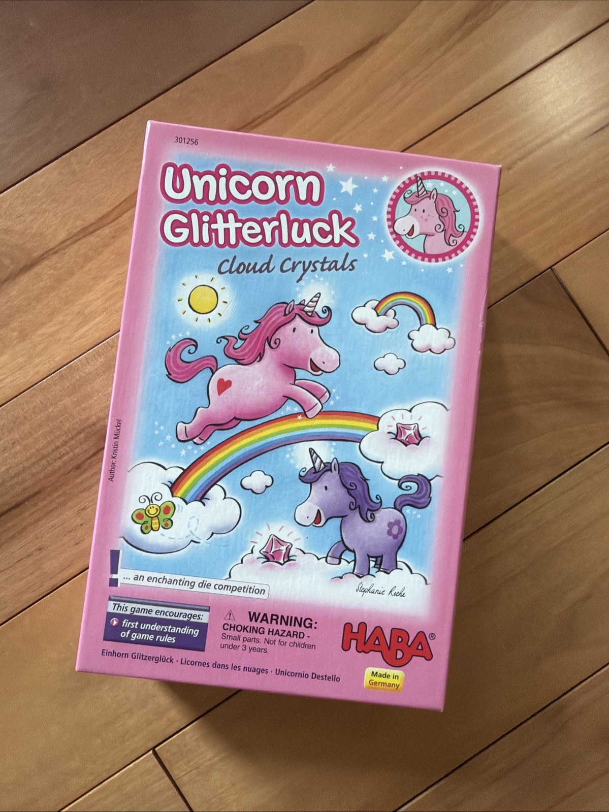 Unicorn Glitterluck Cloud Crystals Haba HAB301256 Pink Germany Games Toys Kids