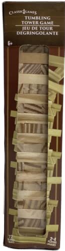 Tumbling Tower Game – 72 Pieces , ( 1-4 Players ) Stacking Game