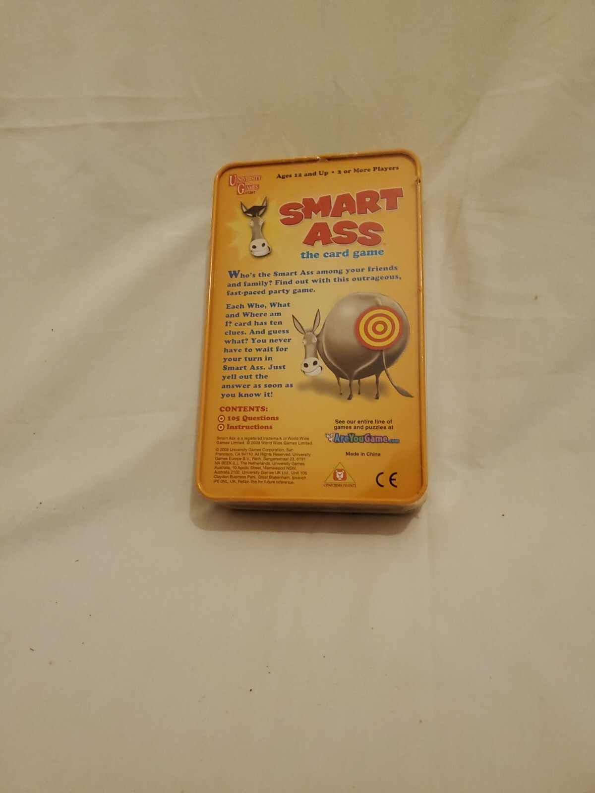 Smart Ass The Card Game Booster Pack Tin – Family Fun