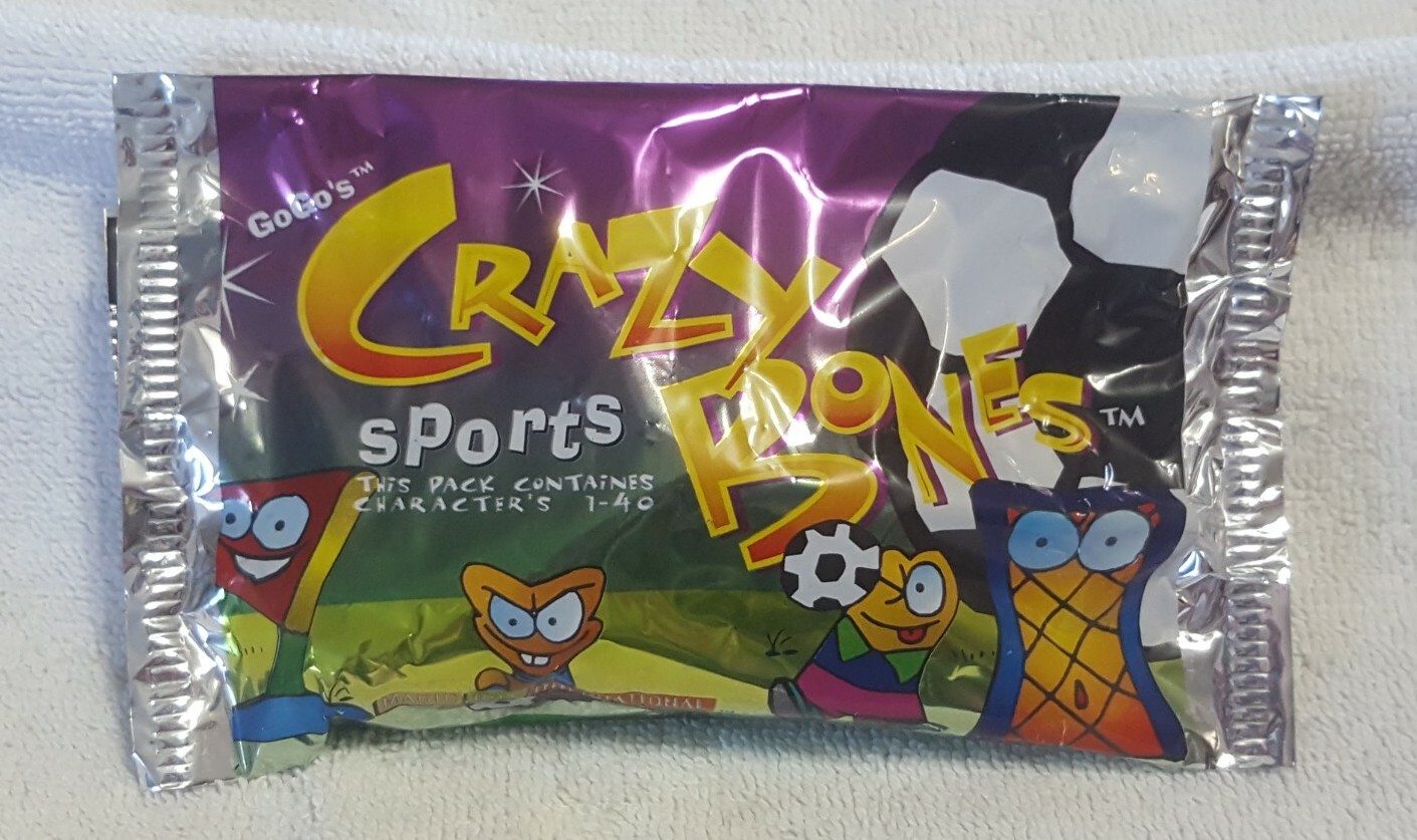 10 NEW SEALED PACKS GOGOS CRAZY BONES ORIGINAL “SPORTS” VERSION ~ 40 BONES ~