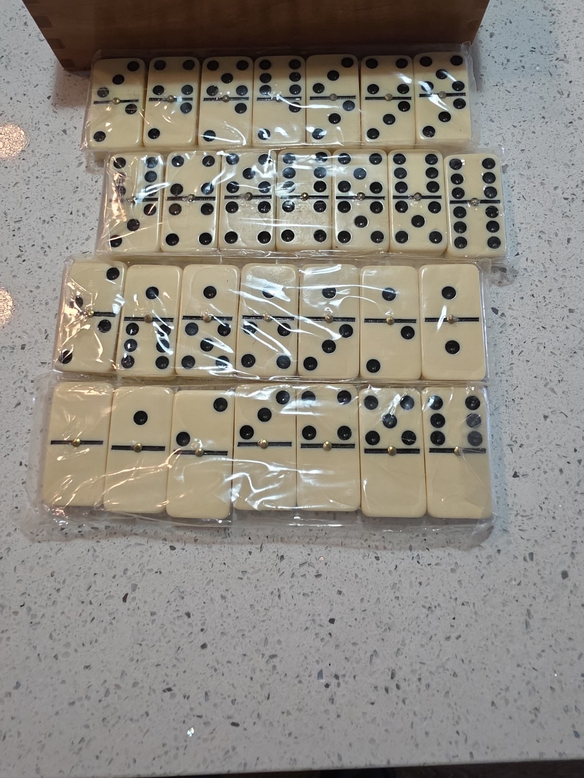 Vintage Marlboro Branded Double Six Dominos 28 Tile Set Sealed W/Box Mint