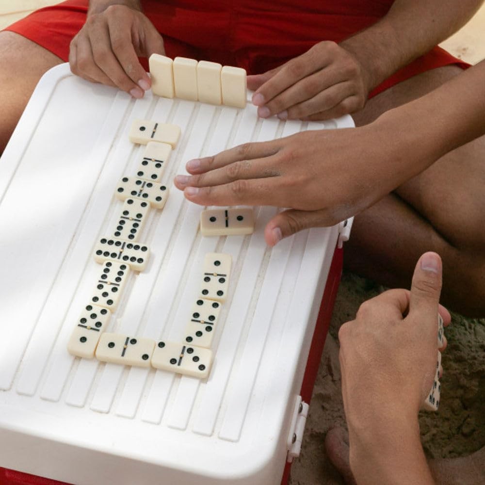 Hey! Play! Domino Set – 55 Premium Double Nine Dominoes And Convenient