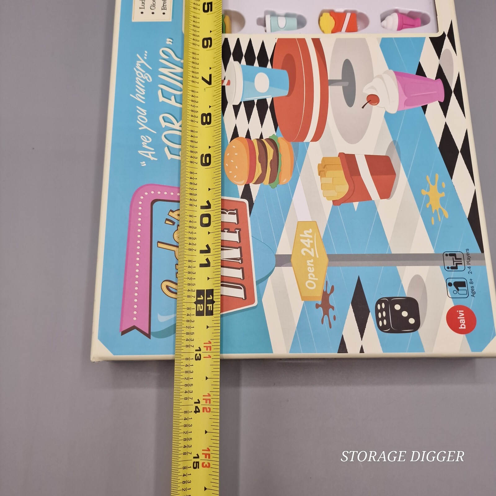 Ludo’s Diner Board Game Tabletop For Family & Friend Game Nights, 2-4 Players