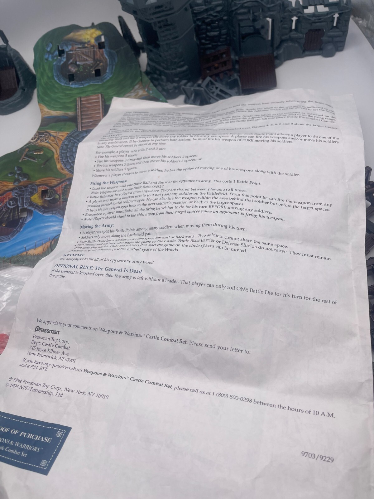 INCOMPLETE Weapons & Warriors Castle Combat Set Pieces AS IS See Description
