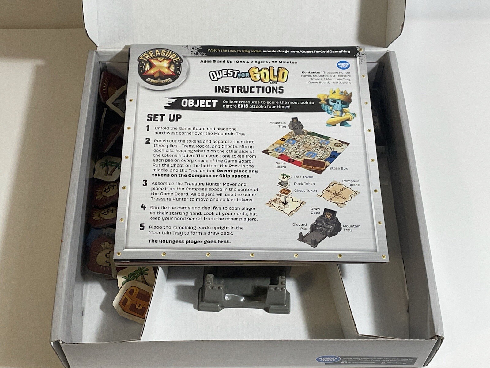 Quest for Gold Board Game Treasure X Marks the Spot Wonder Forge