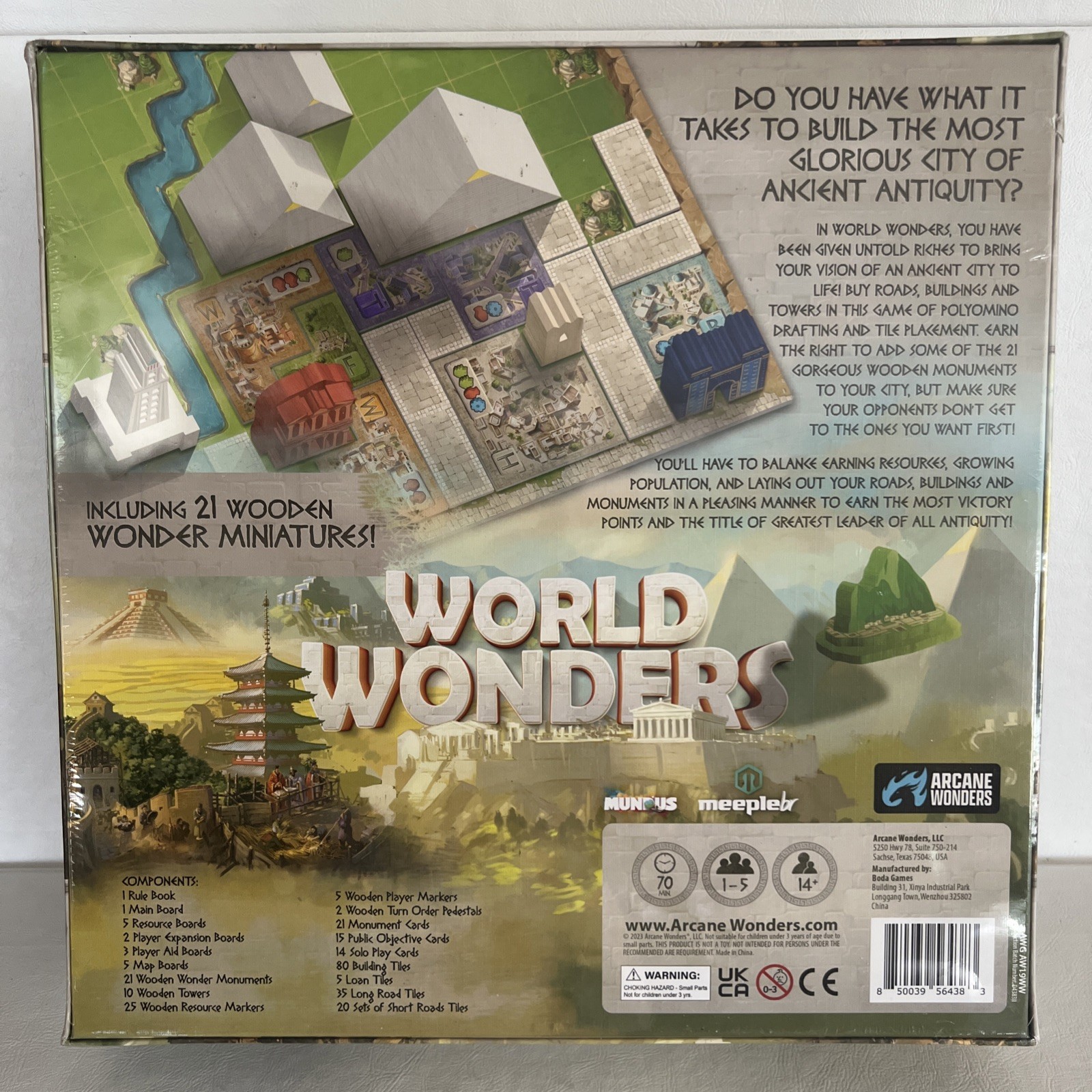 World Wonders Board Game ~ Arcane Wonder ~ Unpunched Unplayed Cards Sealed