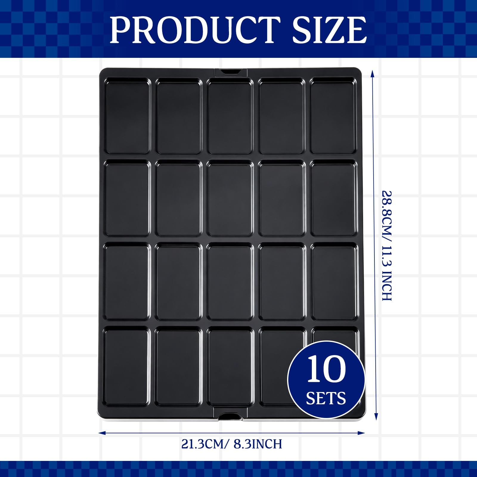 10 Pack Game Piece Counter Trays with Clear Lids Game Board Card Sorting Tray…