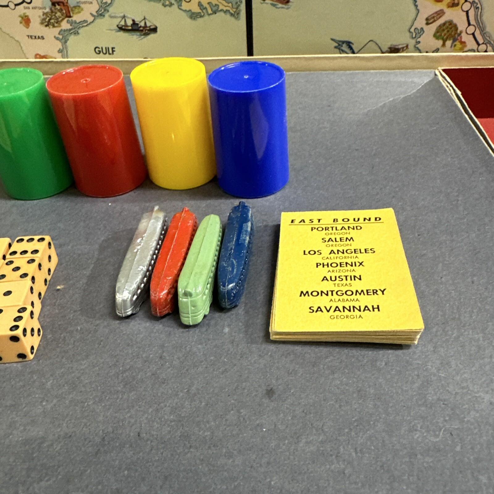 1952 Second Edition Across The Continent Board Game Parker Brothers Complete