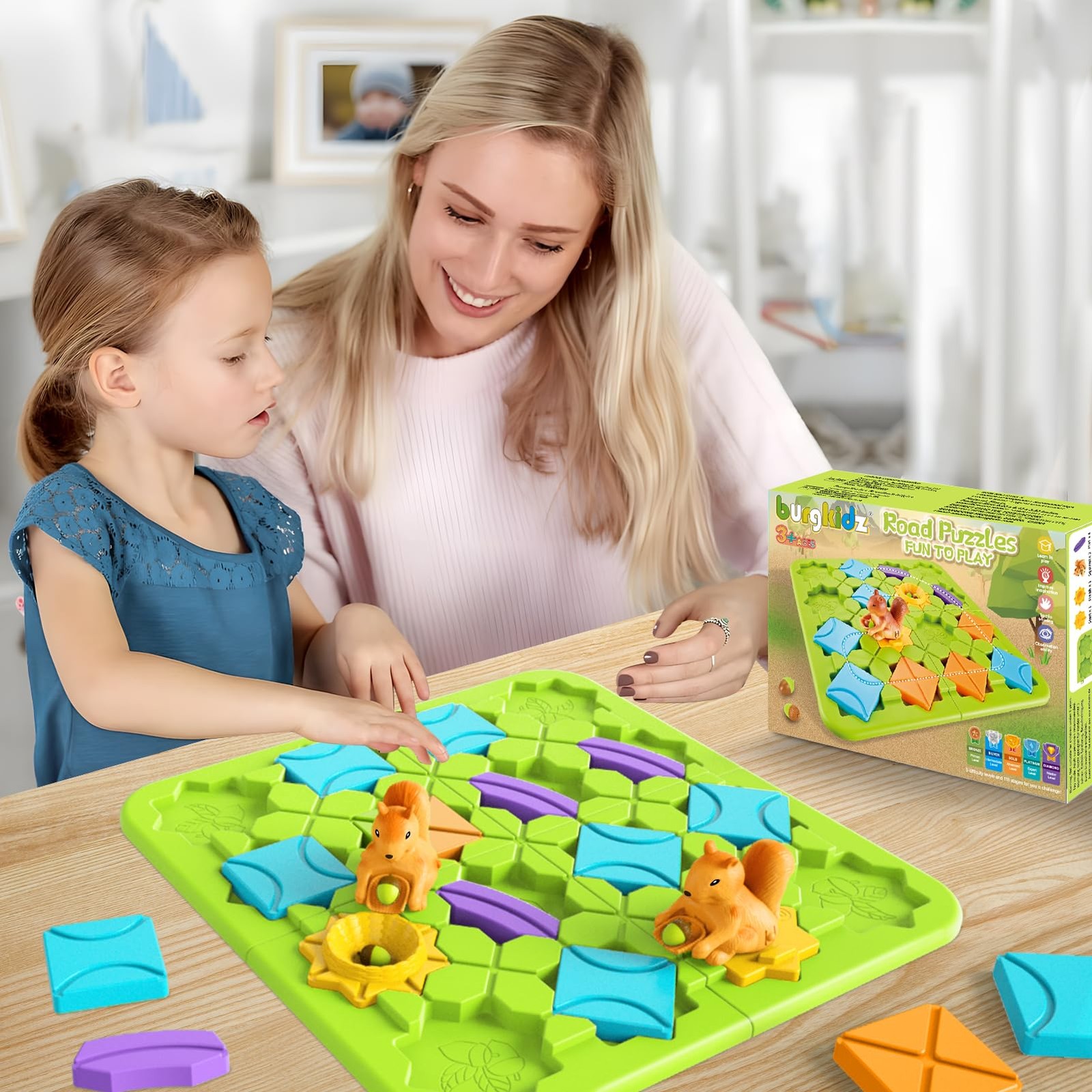 STEM Board Games Kids Toys, Maze Brain Teaser Puzzles Learning Games for Kids…