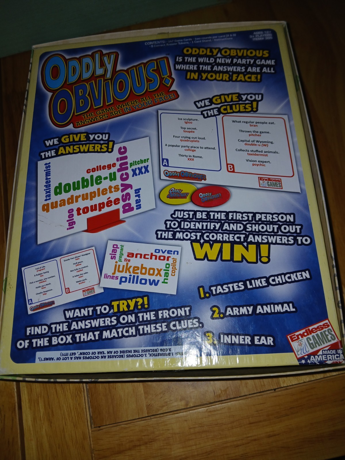 Oddly Obvious by Endless Games Party Family Trivia Guessing Game YourTurnGames