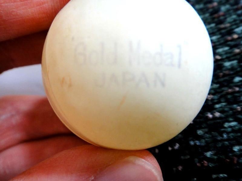 vintage TABLE TENNIS GAME gold medal TRANSOGRAM CO Japan rules england net balls