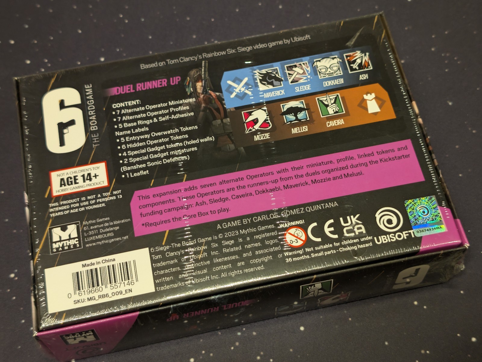 Rainbow Six 6 Siege Board Game Sealed Mythic Games Deluxe Storage Laser Playmat
