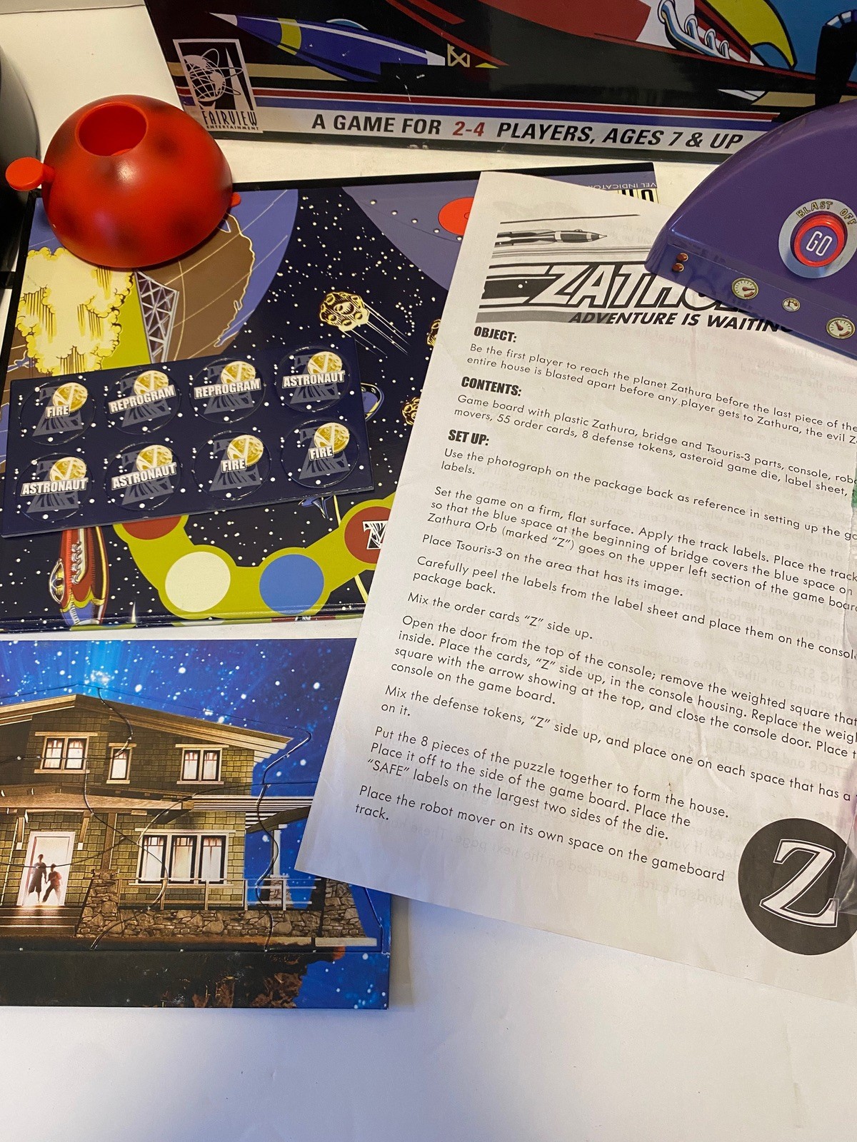 Zathura Adventure is Waiting Board Game 2005 Pressman Complete
