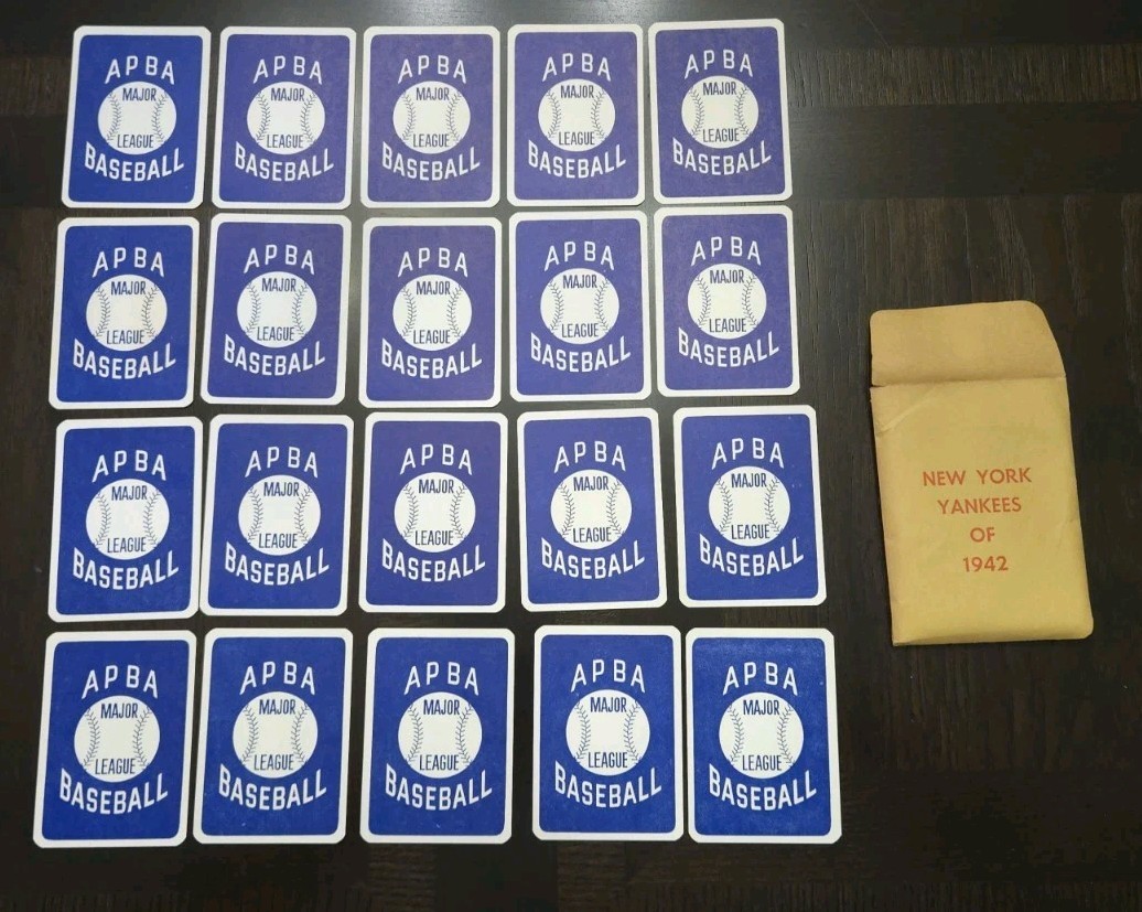 Vintage APBA World Series Baseball Game Complete 12 Teams + 1941 Flyer Ephemera
