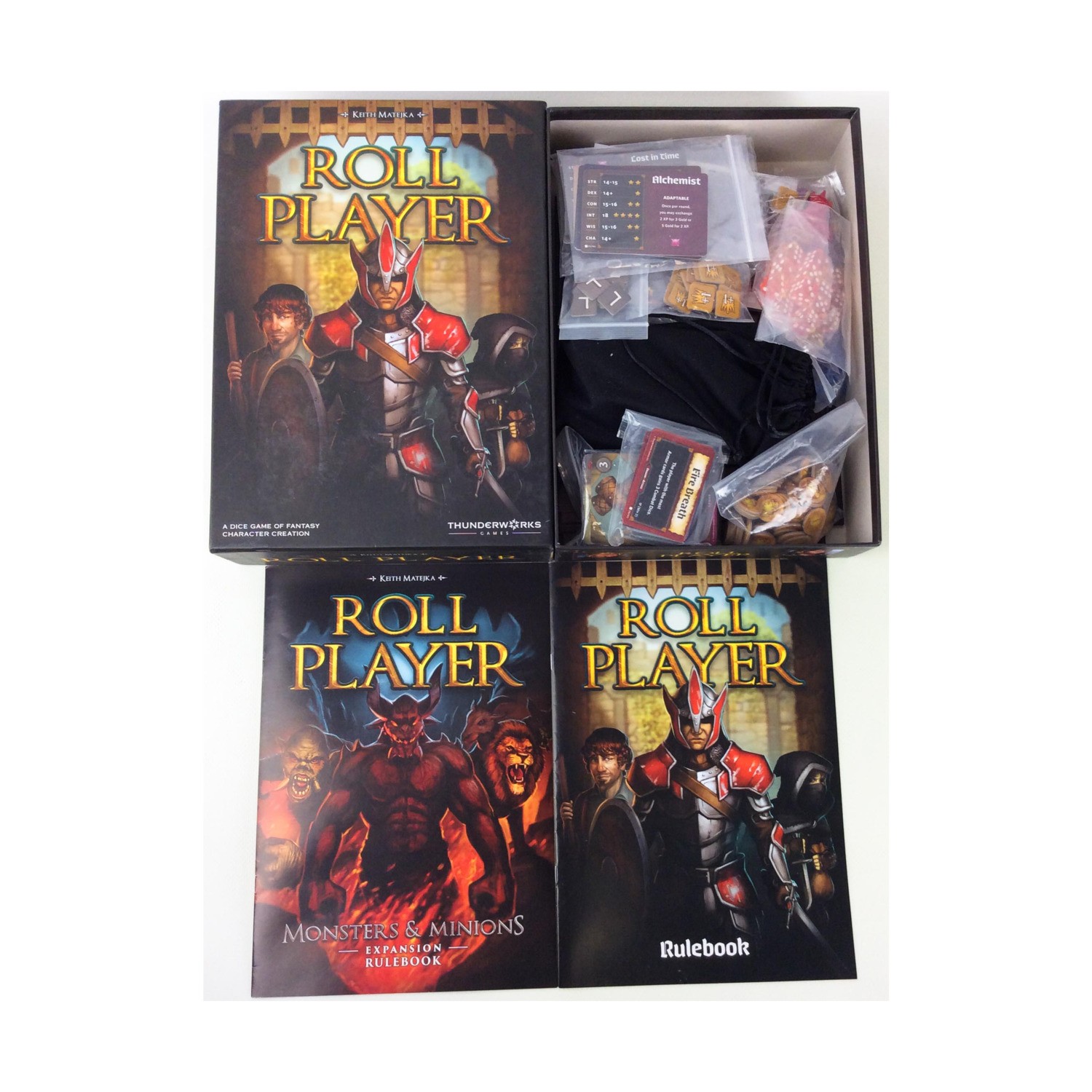 Thunderwor Board Games Roll Player Collection #23 – Base Game w/Monster EX/NM