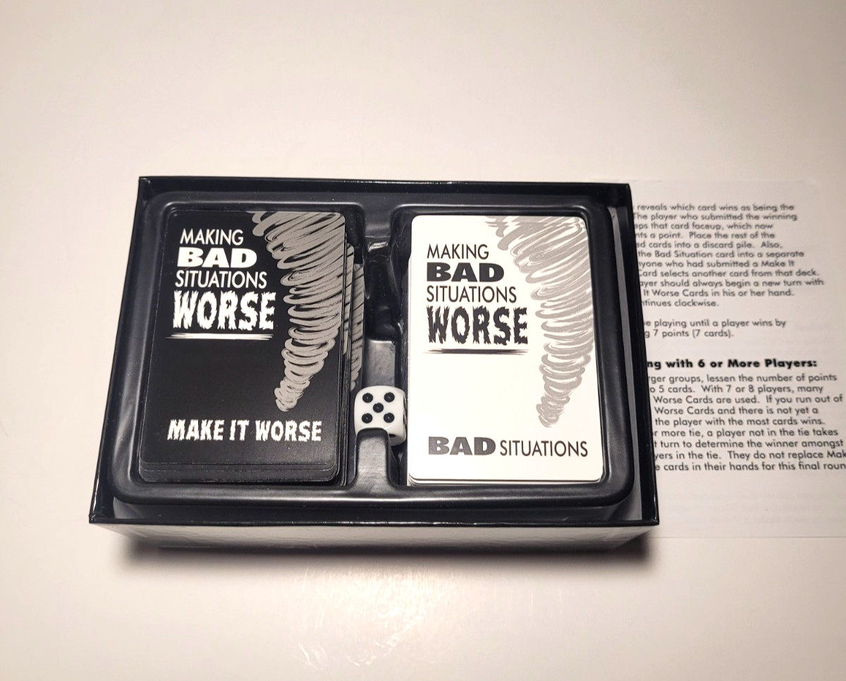 Making Bad Situations Worse Adult Party Card Game Complete 3-8 Players EUC