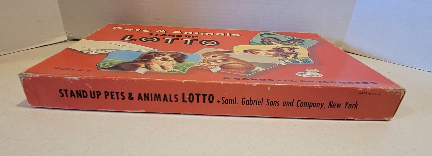 PETS & ANIMALS LOTTO SAML GABRIEL & SONS 1955 GREAT GRAPHICS DOG COW RABBIT GOAT
