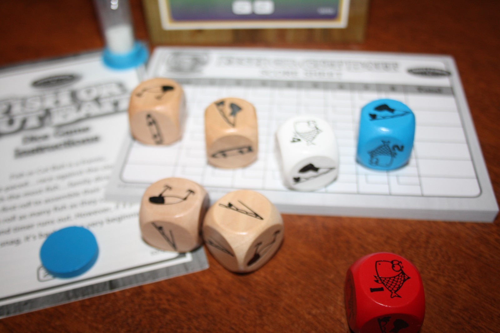 Fish or Cut Bait Roll ’em Fast & Reel ’em In Dice Game Front Porch Classics 2013