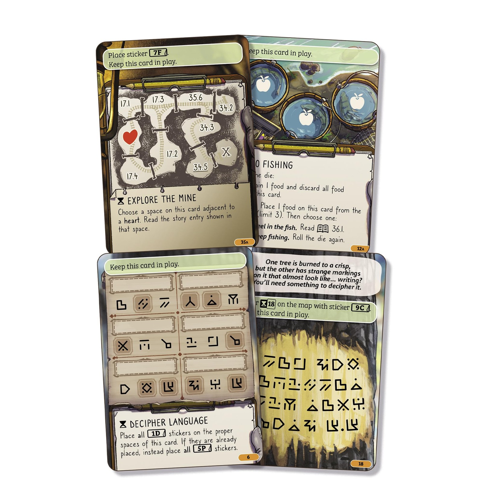 Asmodee Cozy Stickerville Board Game – Narrative Strategy Game Of Village