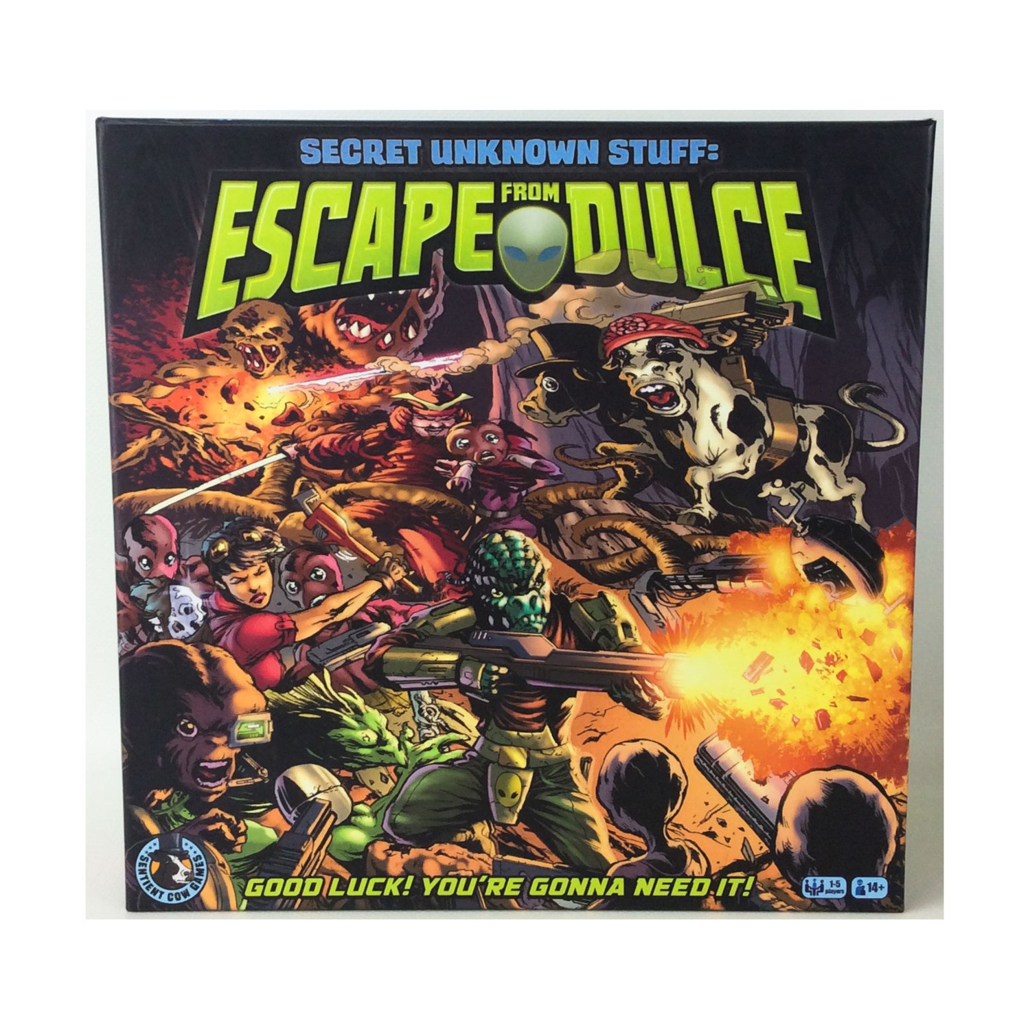 Sentient C Board Game Secret Unknown Stuff – Escape from Dulce (Sup Box VG+/NM