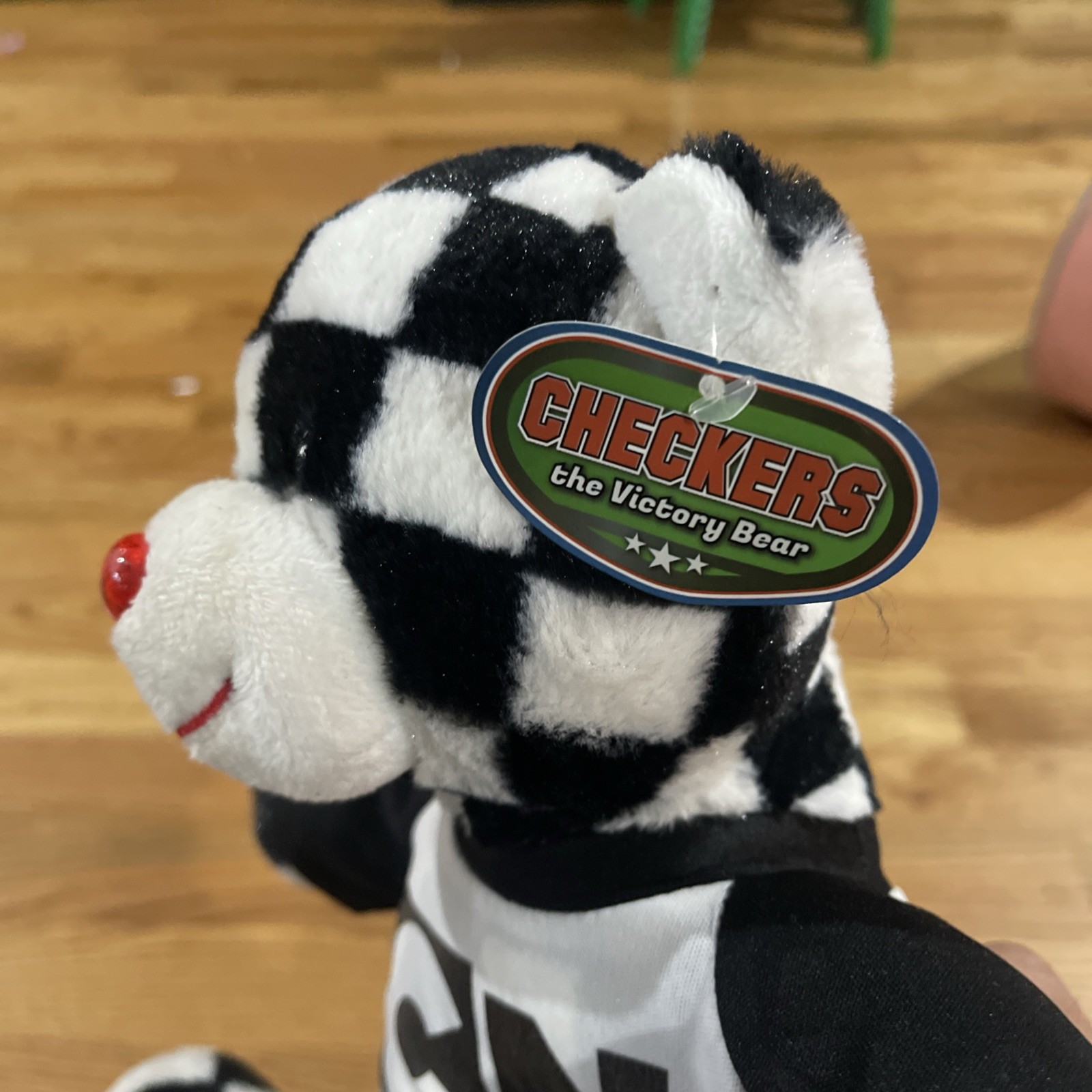 Checkers Bear. Cartoon Network Rare- Still Has Tags Attached.
