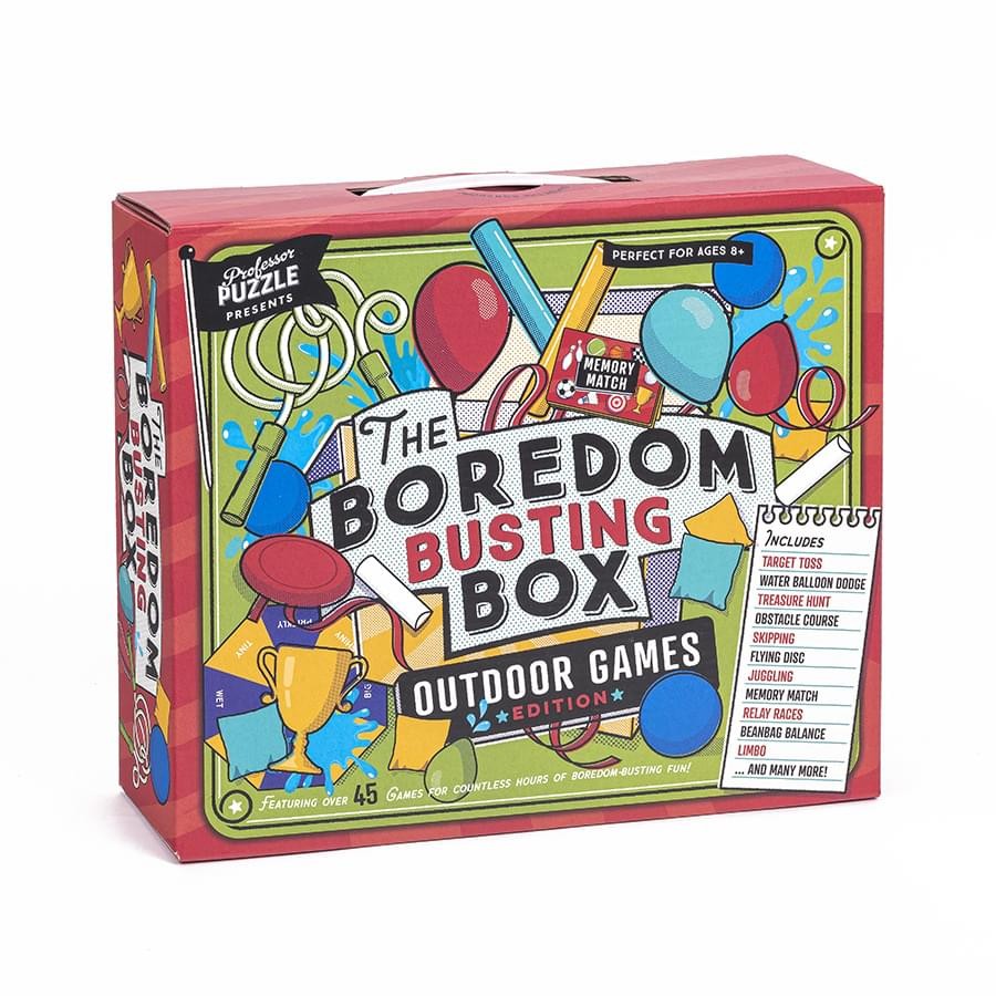 Outdoor Boredom Busting Box – 45 Fun Games for Outdoor Picnic Party Activities