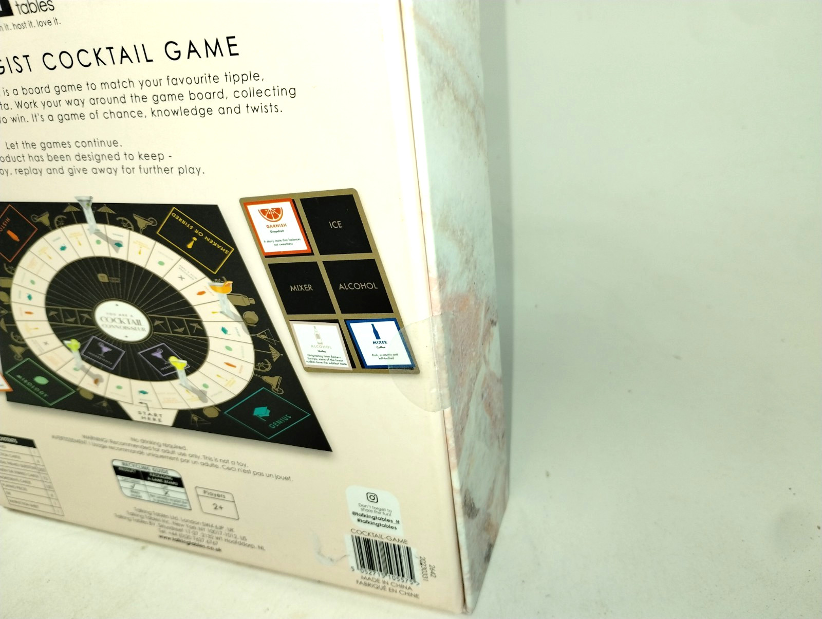 Mixologist Cocktail Board Game, New in Package, Sealed, Talking Tables.
