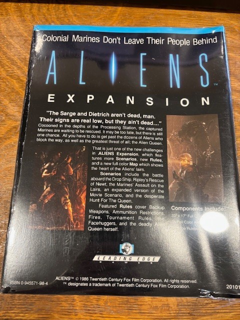 Aliens Board Game Expansion This Time It’s War Leading Edge Games #20101 new