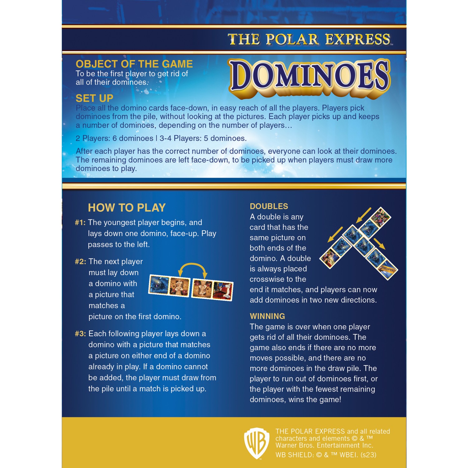 MasterPieces – The Polar Express – Officially Licensed Dominoes Set