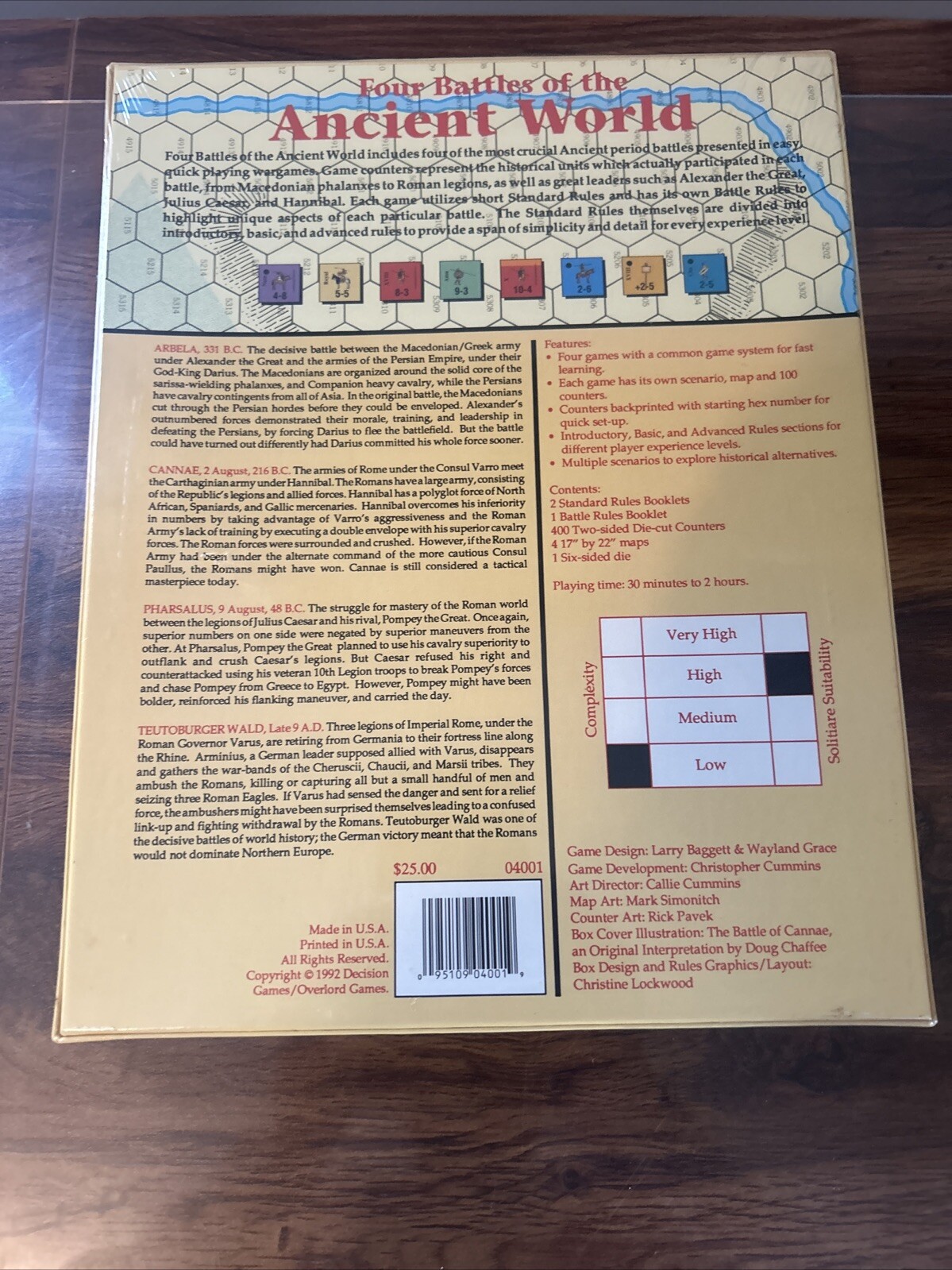 Four Battles of the Ancient World – Decision Overlord Games wargame New & Sealed