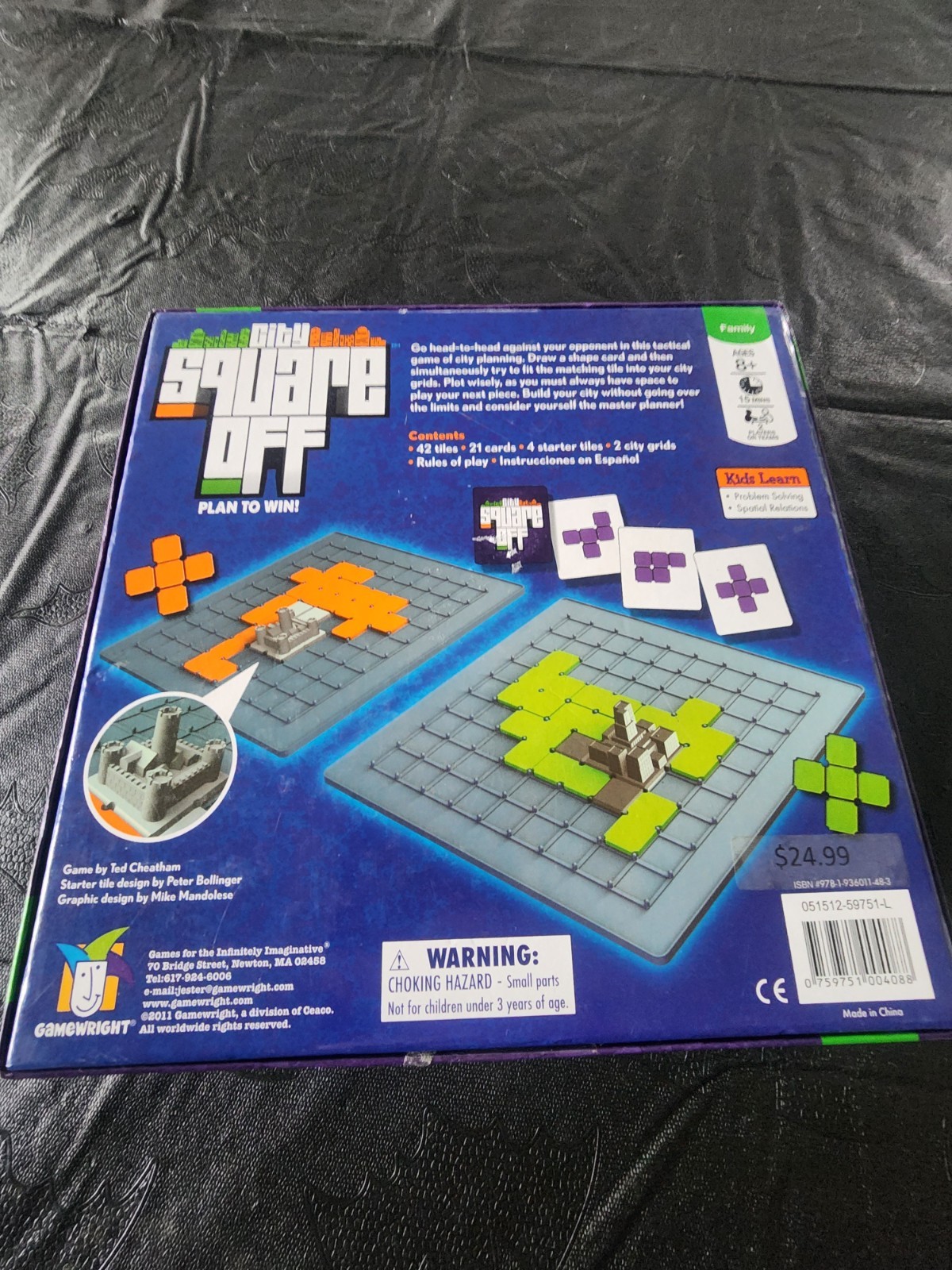 City Square Off Board Game Plan To Win 2011 Gamewright Complete!