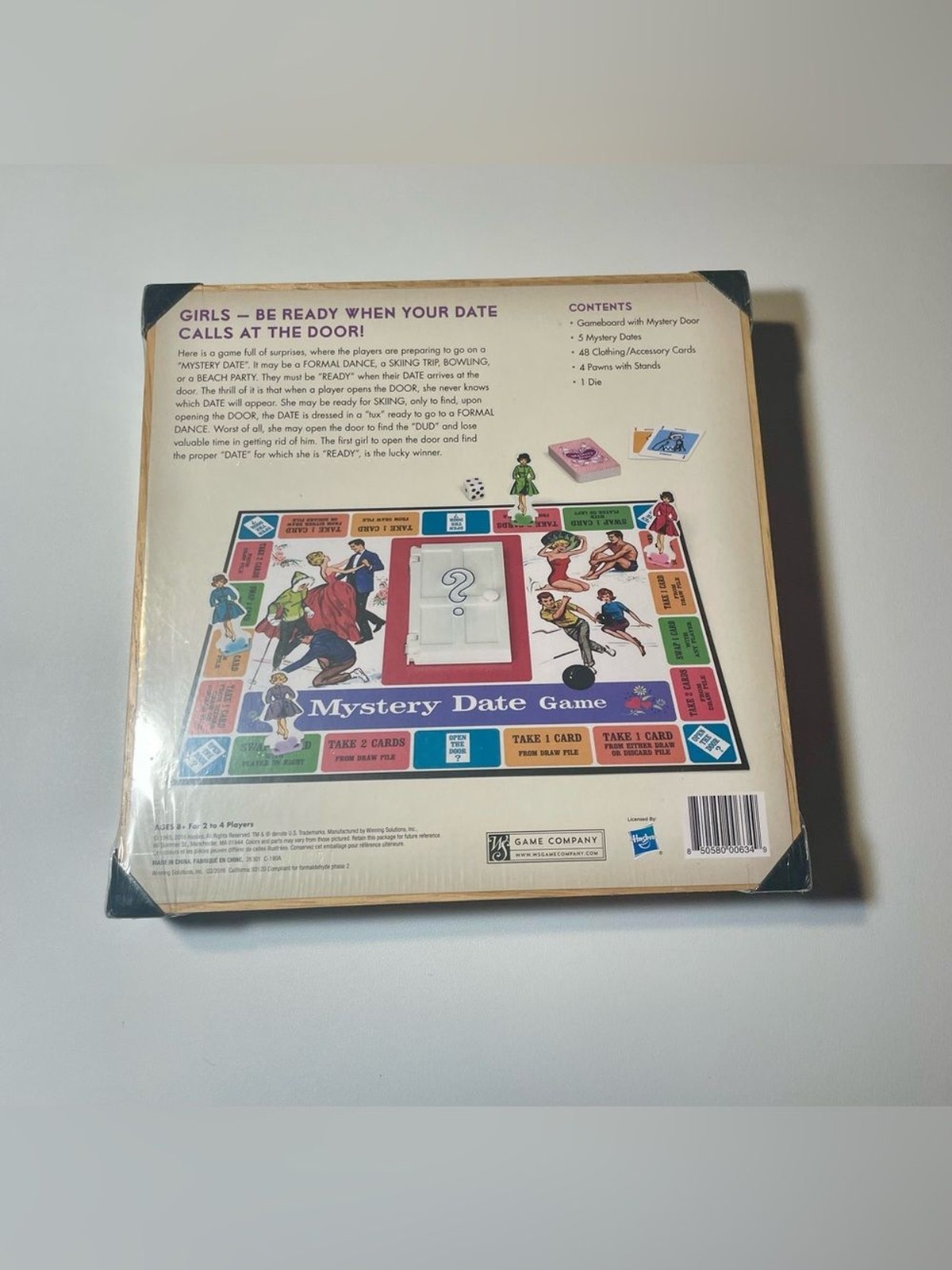 New & sealed retro Mystery Date Nostalgia Edition board game in wooden cabinet!