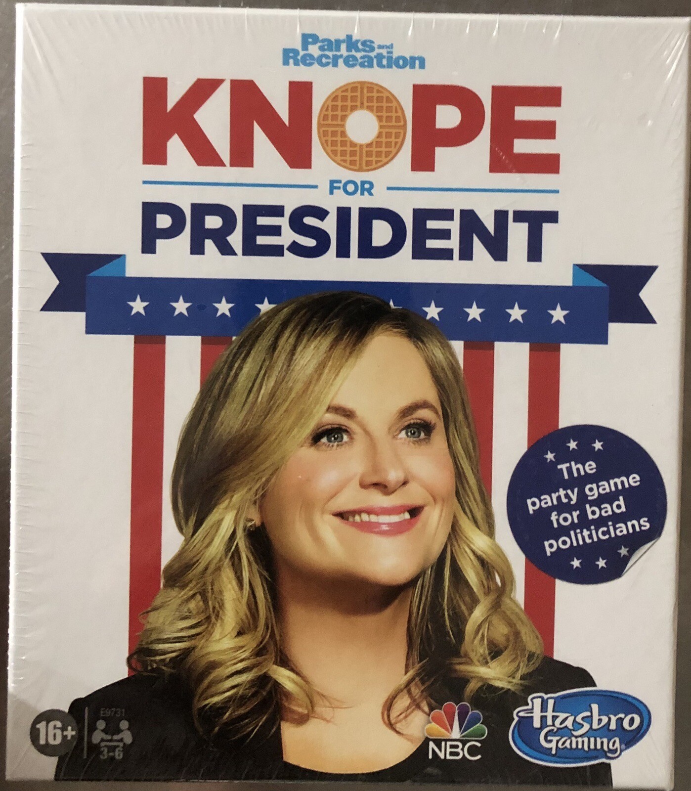 PARKS and RECREATION Knope For President Party Card Game Hasbro SEALED NEW