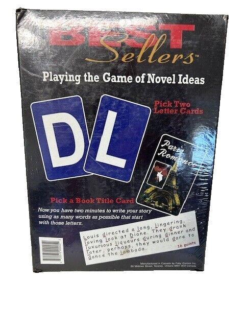 Best Sellers -The Card Game of Novel Creative Writing – New, Sealed