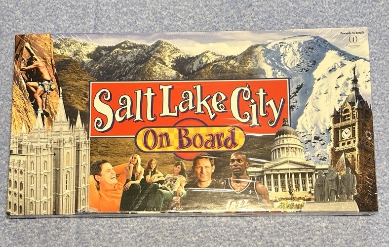 NEW Salt Lake City On Board Family Night Game Salt Lake Utah Theme Not Monopoly