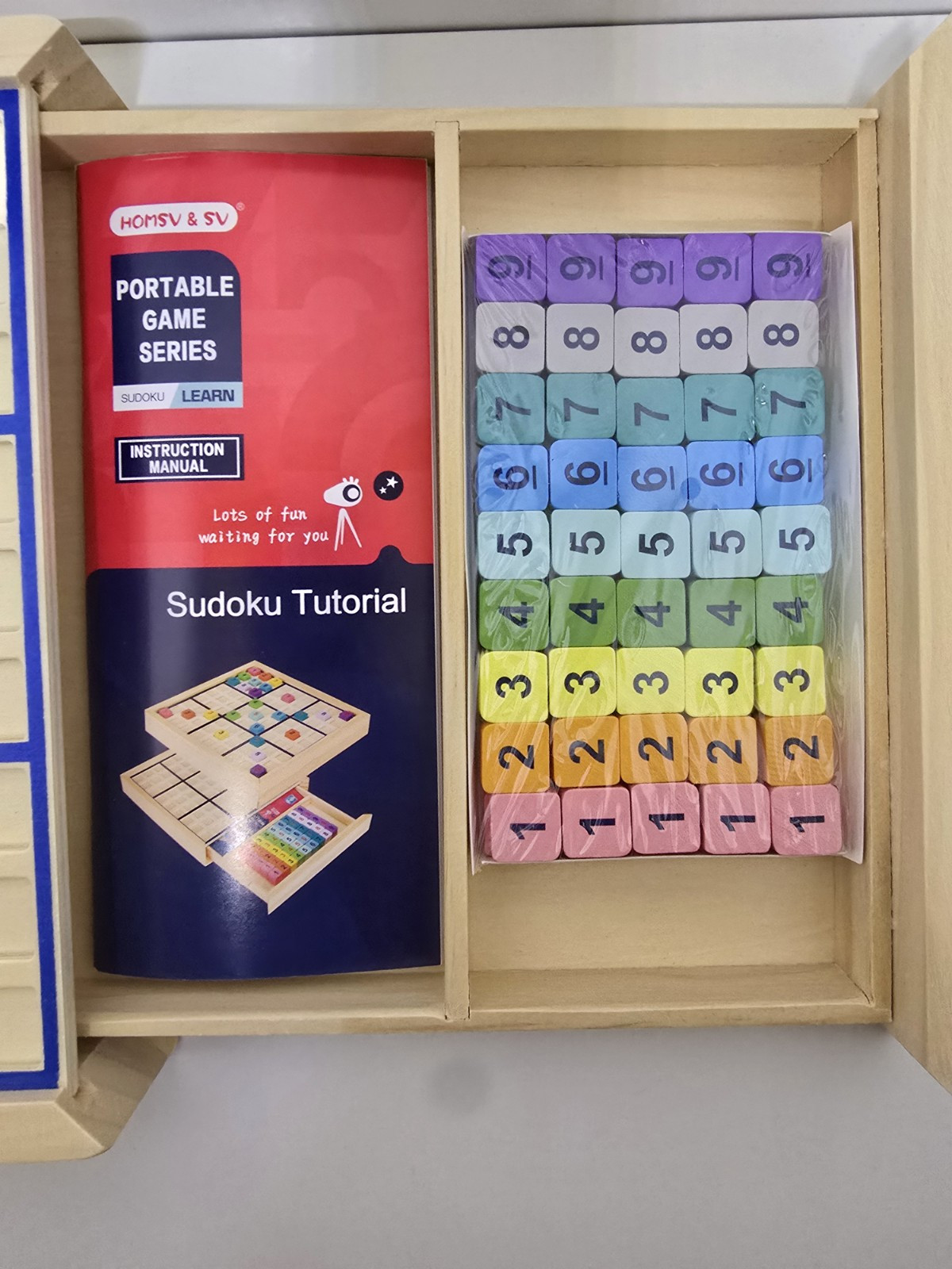 Learn Sodoku Colorful Wooden Game Board