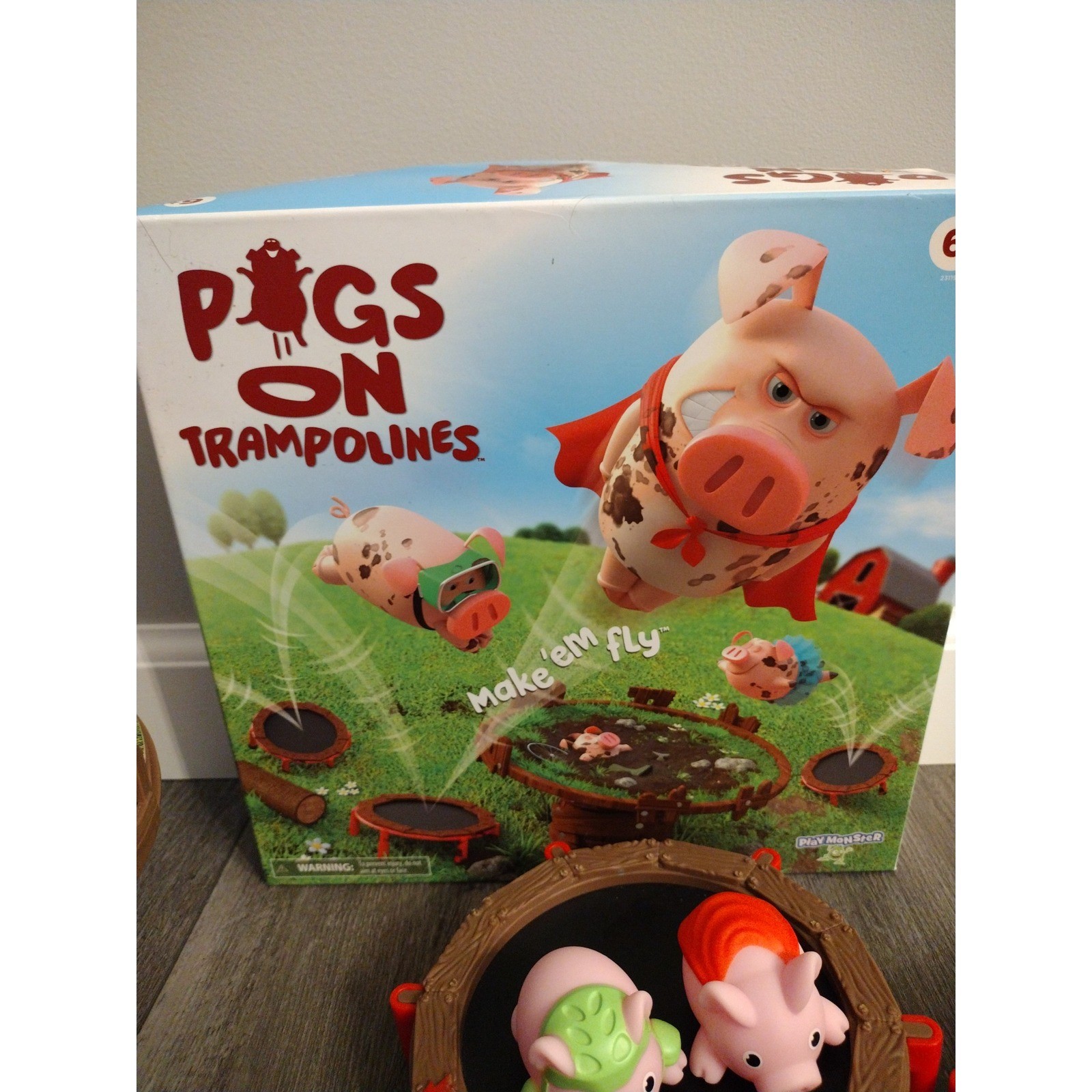 Pigs on Trampoline Game 2022 play monster make em fly