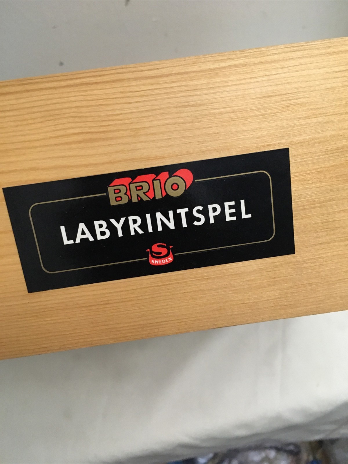 Brio Labyrinth Game Wooden Balance Maze With Original Box Made In Sweden
