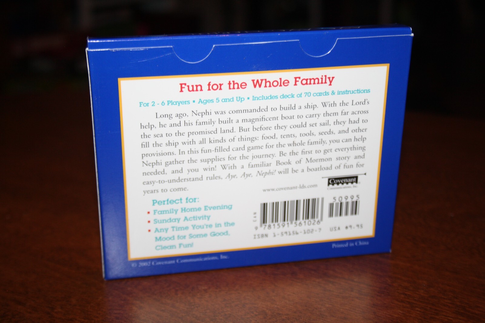 Aye Aye Nephi! A Boatload of Fun for the Whole Family – LDS Book of Mormon 2002