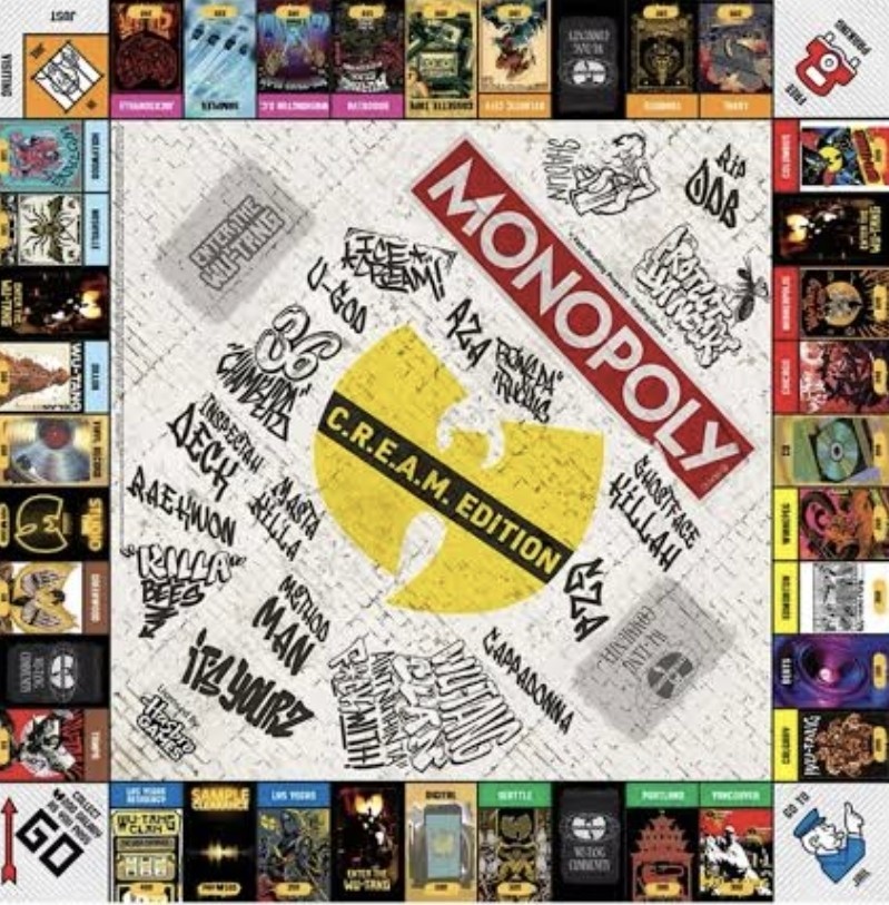 Wu Tang Clan MONOPOLY Board Game Cream (C.R.E.A.M. Edition) New Sealed